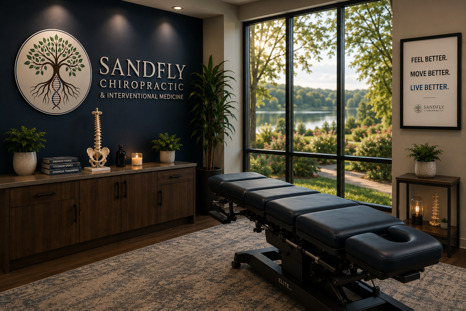 Sandfly Chiropractic clinic interior